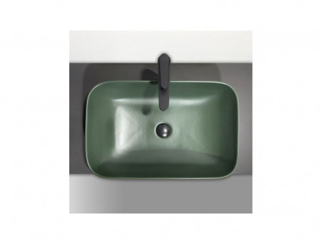 Накладная Раковина «Comforty» Прямоугольная, Темно-Зеленая Матовая (78575MDG-60)