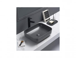 Накладная Раковина «Comforty» Прямоугольная, Графитовая Матовая (T-Y9378MDH)
