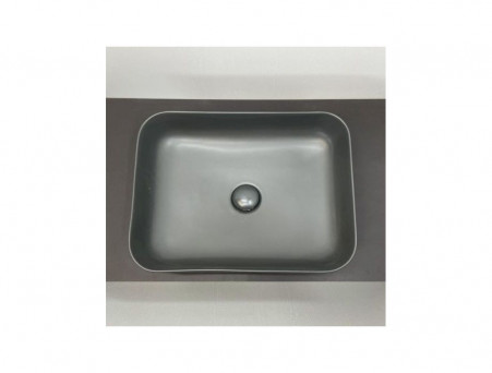 Накладная Раковина «Comforty» Прямоугольная, Графитовая Матовая (T-Y9378MDH)