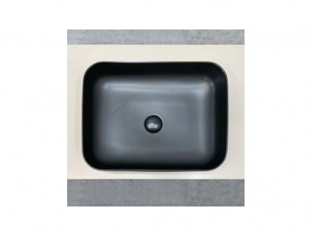 Накладная Раковина «Comforty» Прямоугольная, Черная Матовая (T-Y9378MB)