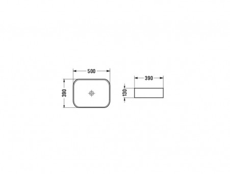 Накладная Раковина «Comforty» Прямоугольная, Матовая Мраморная (N78109MWY-2)