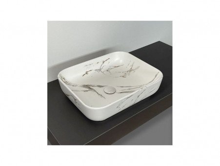 Накладная Раковина «Comforty» Прямоугольная, Матовая Мраморная (N78109MWY-2)