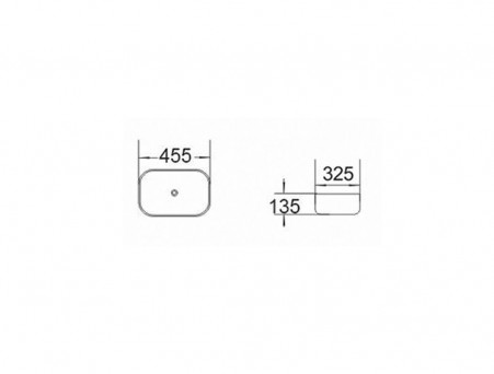 Накладная Раковина «Comforty» Прямоугольная, Белая (78105)