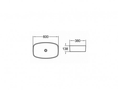 Накладная Раковина «Comforty» Овальная, Белая (78329)