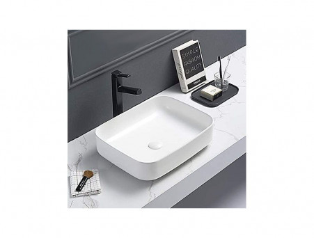 Накладная Раковина «Comforty» Прямоугольная, Белая Матовая (T-Y9378MW)