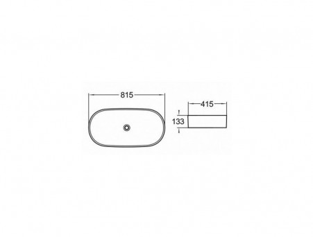 Накладная Раковина «Comforty» Овальная, Белая (78327)