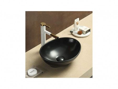 Накладная Раковина «Comforty» Овальная, Черная (7838MB)