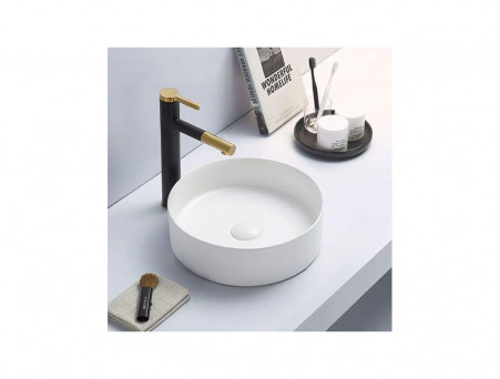 Накладная Раковина «Comforty» Круглая, Белая Матовая (9111MW)