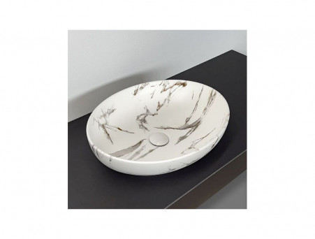Накладная Раковина «Comforty» Овальная, Матовая Мраморная (N78166MWY-2)