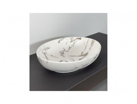 Накладная Раковина «Comforty» Овальная, Матовая Мраморная (N78166MWY-2)