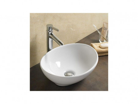 Накладная Раковина «Comforty» Овальная, Белая (7138)