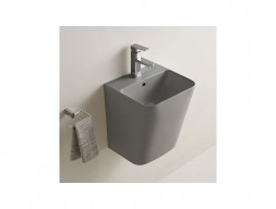 Подвесная Раковина «Comforty» Прямоугольная, Светло-Серая Матовая (500QMH)