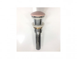 Донный Клапан «Comforty» Нажимной с Керамическим Верхом, Розовый Матовый (DK-01 MP)