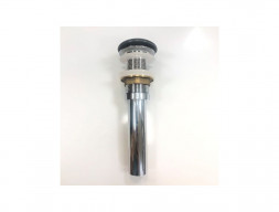 Донный Клапан «Comforty» Нажимной с Керамическим Верхом, Графит Матовый (DK-01 MDH)