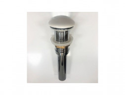 Донный Клапан «Comforty» Нажимной с Керамическим Верхом, Белый Матовый (DK-01MW)