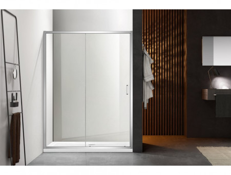 Душевая Дверь «Aquatek» Раздвижная, Двухэлементная, Хром, 120x200см