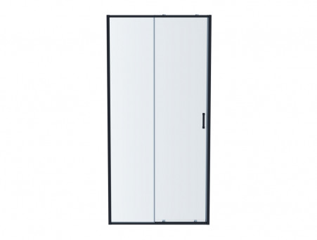 Душевая Дверь «Aquatek» Раздвижная, Двухэлементная, Черная, 120x200см