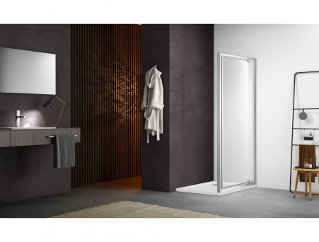 Душевая Дверь «Aquatek» Распашная, Хром, 100x200см