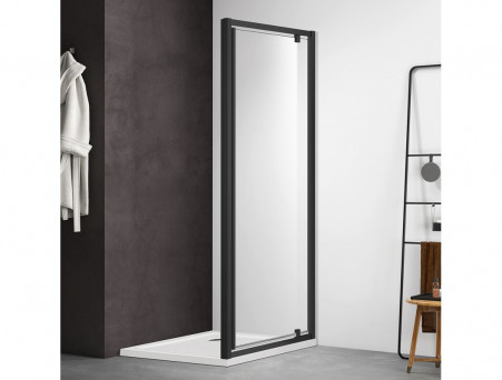 Душевая Дверь «Aquatek» Распашная, Черная, 100x200см