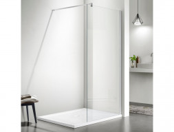 Душевая Перегородка «Aquatek» Walk in с Держателем, Хром, 120x200см