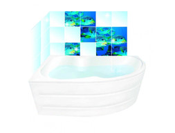 Акриловая Ванна «Водный Мир» Агата, Правосторонняя, Каркас в Комплекте, 150x100см (ВМ-BATH31)