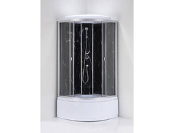 Душевая Кабина «Водный Мир» Высокий Поддон, Прозрачные Стекла, 90x90x215см (ВМ-201)