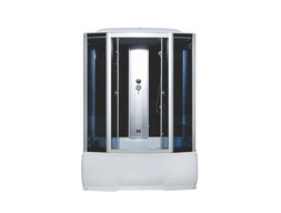 Душевая Кабина «Водный Мир» Высокий Поддон, Черный, 150x85x215см (ВМ-8207)