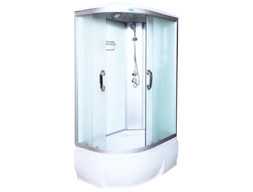 Душевая Кабина «Водный Мир» Стандарт, Высокий Поддон, Матовые Стекла, 80x120x215см (ВМ-8802 СТАНДАРТ)