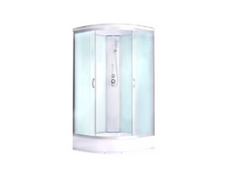 Душевая Кабина «Водный Мир» Низкий Поддон, Белый, 100x100x215см (ВМ-883  WHITE)