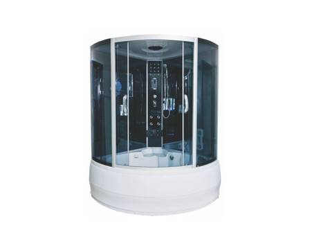 Душевая Кабина «Водный Мир» Высокий Поддон, Черный, 150x150x220 (ВМ-8851)