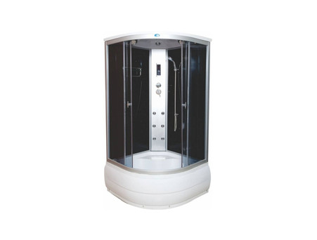 Душевая Кабина «Водный Мир» Высокий Поддон, Черный, 100x100x215см (ВМ-888)