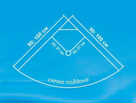 Душевая Кабина «Водный Мир» Низкий Поддон, Матовые Стекла, Хром, 100x100см (ВМ525)