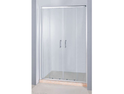 Душевая Дверь «Водный Мир» Стеклянная, Раздвижная, 2 Секция, 160x185см (ВМ-DOOR2)