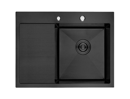 Мойка для Кухни «Aflorn» Графит, Прямоугольная, 58x48x22 (AF95848F-R)