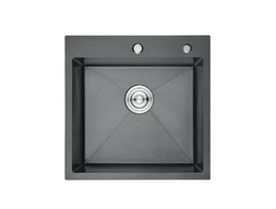 Мойка для Кухни «Aflorn» Premium, Графит, Квадратная, 50x50x22 (AF95050F)