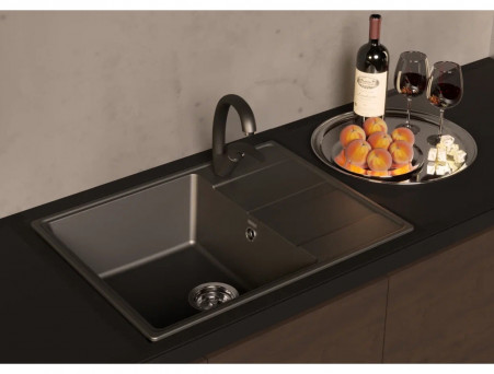 Кухонная Мойка «Ulgran» Quartz Prima 650, Прямоугольная, 65x50см
