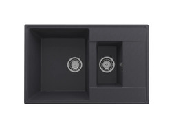 Кухонная Мойка «Ulgran» Quartz Prima 780 1,5k, Двухсекционная, 78x50см