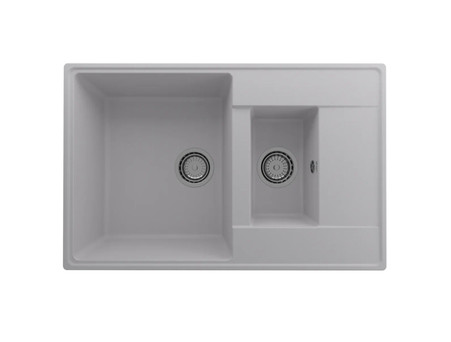Кухонная Мойка «Ulgran» Quartz Prima 780 1,5k, Двухсекционная, 78x50см