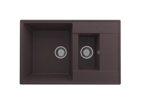 Кухонная Мойка «Ulgran» Quartz Prima 780 1,5k, Двухсекционная, 78x50см