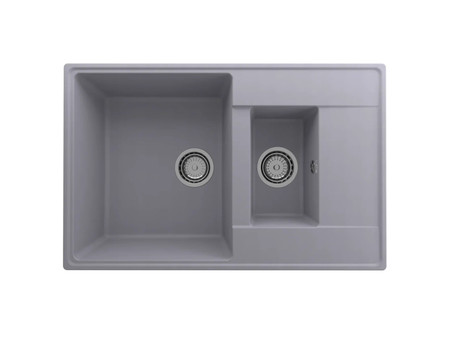 Кухонная Мойка «Ulgran» Quartz Prima 780 1,5k, Двухсекционная, 78x50см
