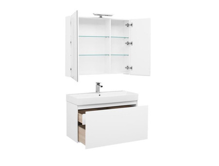 Комплект Мебели для Ванной «Aquanet» Йорк 100 Белый (00203645)