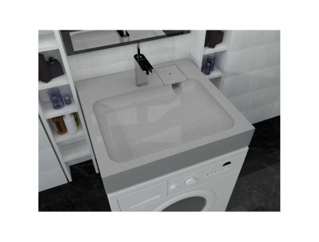 Раковина над Стиральной Машиной «Marko» Стандарт 60, Серая (5227600-6)