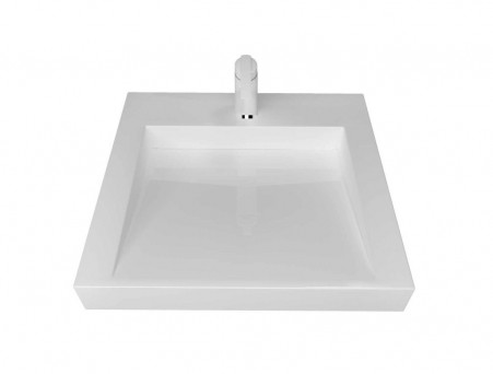 Раковина над Стиральной Машиной «Marko» Блюз 60, Белый Мрамор (5031600-1)