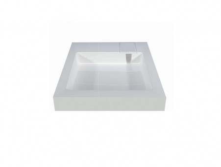 Раковина над Стиральной Машиной «Marko» Стандарт 60, Белый Мрамор, Матовый (5227600-1-0)