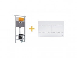 Инсталляция «Oli» 120 Eco Mechanic, Кнопка Slim Белая (879236mSL01)