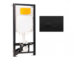 Инсталляция «Oli» 80 Eco Mechanic, Кнопка Globe Черная (886914GBO3)