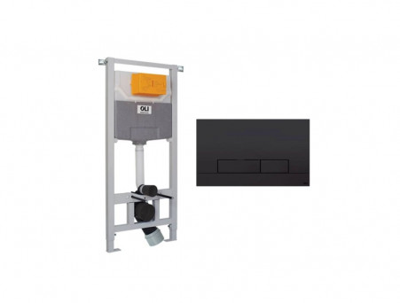 Инсталляция «Oli» 120 Eco Mechanic, Кнопка Narrow OLIpure Черная (773705)