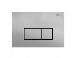 Клавиша Механическая «DK» Rhein Двойная, Матовая Хром (DB1499002)