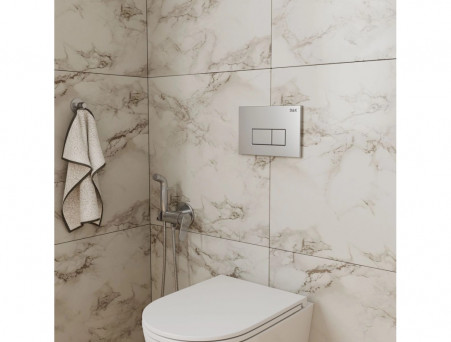 Клавиша Механическая «D&K» Rhein Двойная, Матовая Хром (DB1499002)