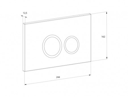 Клавиша Механическая «D&K» Bayern Двойная, Черная (DB1529025)